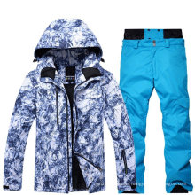 Custom Men Camo All Over Printing Winter Outdoor Softshell Waterproof Outfit Snow/Ski Suit